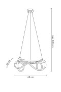 MOOSEE lampa wisząca SERPIENTE 60 czarna - Moosee